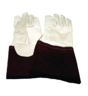 Professional Brown Cuff TIG Welding Gloves with Durable Heat-Resistant Leather for Maximum Hand Protection and Comfort